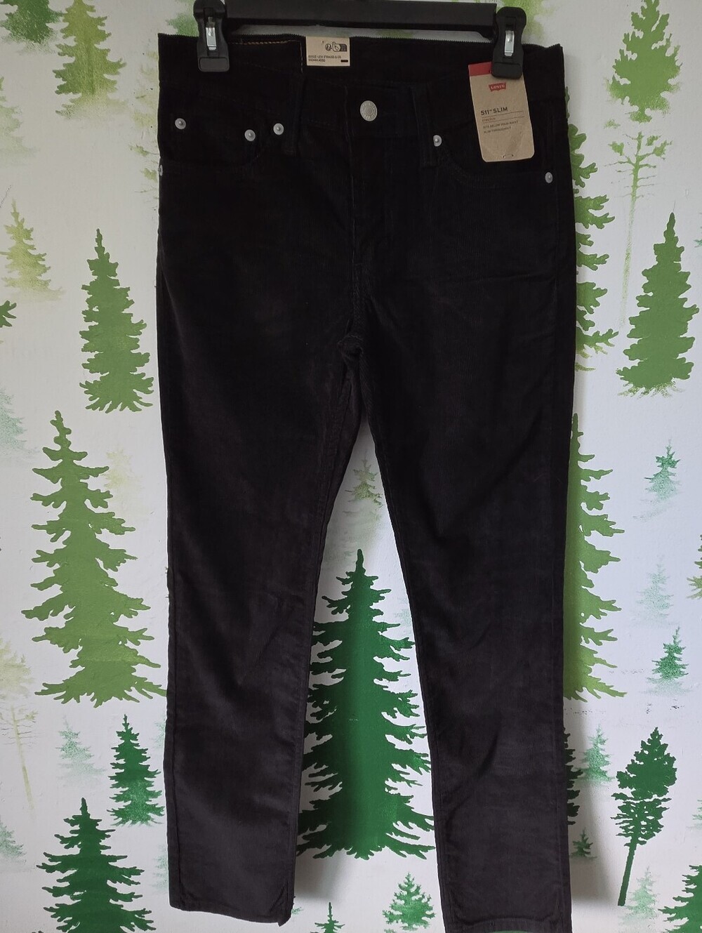 Levi's Men’s 511 29x32 Black Corduroy Jeans